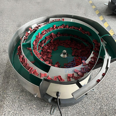 อุปกรณ์ป้อนอาหารถ้วยหุ้มกันเสียง PU Coating Hopper Vibrating Feeder