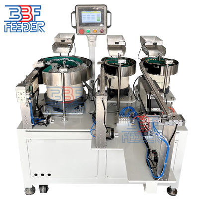 อัตโนมัติ PLC Vibratory Bowl Feeder อะไหล่โลหะการให้อาหารสั่น
