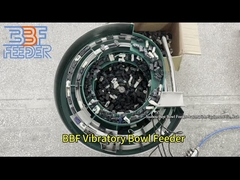 Rotary Vibrating Bowl Feeder ชิ้นส่วนพลาสติก เครื่องให้อาหารสั่นสองเลน